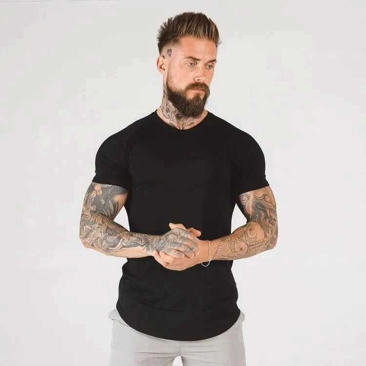 Bolir - bolur - stuttermabolir - íþróttabolir - æfingabolir - íþróttaföt - íþróttafatnaður - karlar - herra - æfigaföt - æfingafatnaður - SQUATWOLF - Ludus.is - ræktarföt