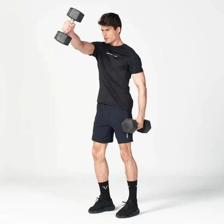 Bolir - bolur - stuttermabolir - íþróttabolir - æfingabolir - íþróttaföt - íþróttafatnaður - karlar - herra - æfingaföt - æfingafatnaður - SQUATWOLF - Ludus.is - ræktarföt #litur-color_black