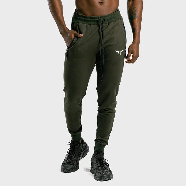 Joggingbuxur - herra - karlar - íþróttaföt - íþróttafatnaður - æfingaföt - æfingafatnaður - ræktarföt - ræktarfatnaður - world - class - SQUATWOLF - íþróttavöruverslun - Ludus.is - grænar - olive