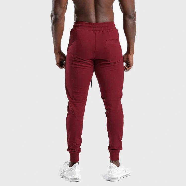 Joggingbuxur - herra - karlar - íþróttaföt - íþróttafatnaður - æfingaföt - æfingafatnaður - ræktarföt - ræktarfatnaður - world - class - SQUATWOLF - íþróttavöruverslun - Ludus.is - rauðar - red