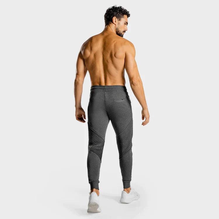 Joggingbuxur - íþróttaföt - herra - karlar - íþróttafatnaður - æfingaföt - æfingafatnaður - ræktarföt - ræktarfatnaður - world - class - gráar - SQUATWOLF - íþróttavöruverslun - Ludus.is