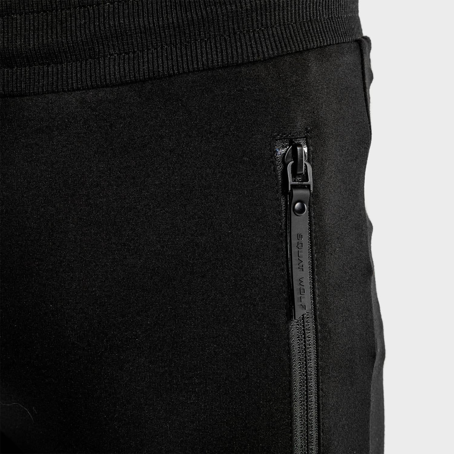 Joggingbuxur - íþróttaföt - herra - karlar - íþróttafatnaður - æfingaföt - æfingafatnaður - ræktarföt - ræktarfatnaður - world - class - svartar - SQUATWOLF - íþróttavöruverslun - Ludus.is