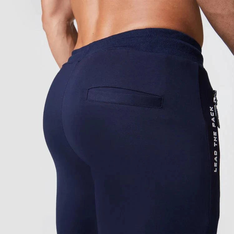 Joggingbuxur - herra - karlar - íþróttaföt - íþróttafatnaður - æfingaföt - æfingafatnaður - ræktarföt - ræktarfatnaður - world - class - SQUATWOLF - íþróttavöruverslun - Ludus.is - bláar - navy