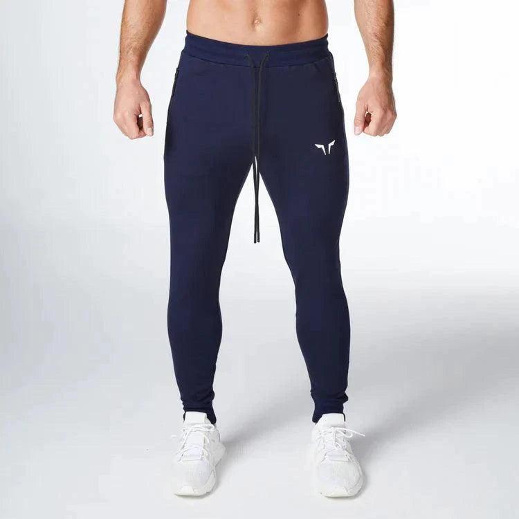 Joggingbuxur - herra - karlar - íþróttaföt - íþróttafatnaður - æfingaföt - æfingafatnaður - ræktarföt - ræktarfatnaður - world - class - SQUATWOLF - íþróttavöruverslun - Ludus.is - bláar - navy