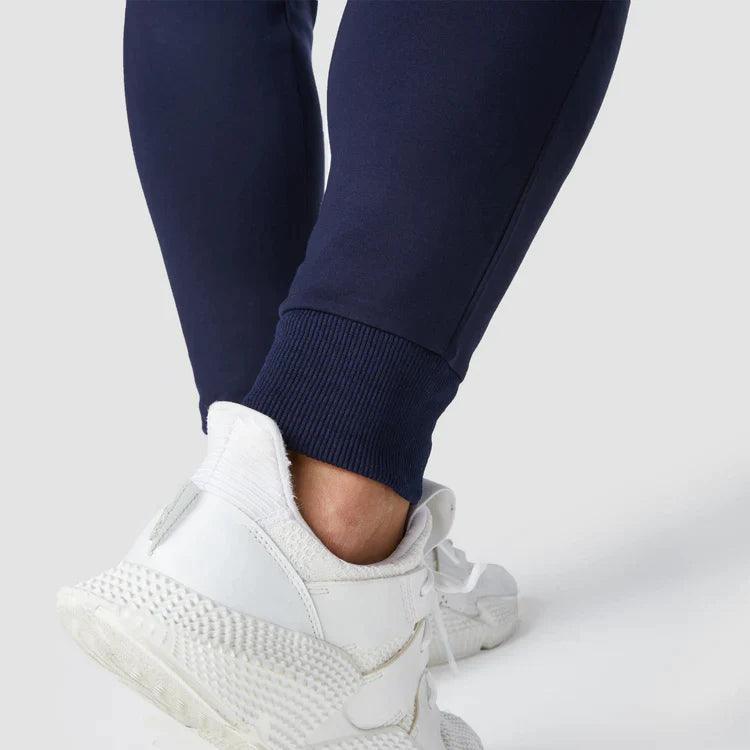 Joggingbuxur - herra - karlar - íþróttaföt - íþróttafatnaður - æfingaföt - æfingafatnaður - ræktarföt - ræktarfatnaður - world - class - SQUATWOLF - íþróttavöruverslun - Ludus.is - bláar - navy