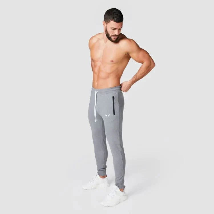 Joggingbuxur - karlar - herra - íþróttaföt - íþróttafatnaður - æfingaföt - æfingafatnaður - ræktarföt - ræktarfatnaður - world - class - SQUATWOLF - íþróttavöruverslun - Ludus.is - gráar - grey