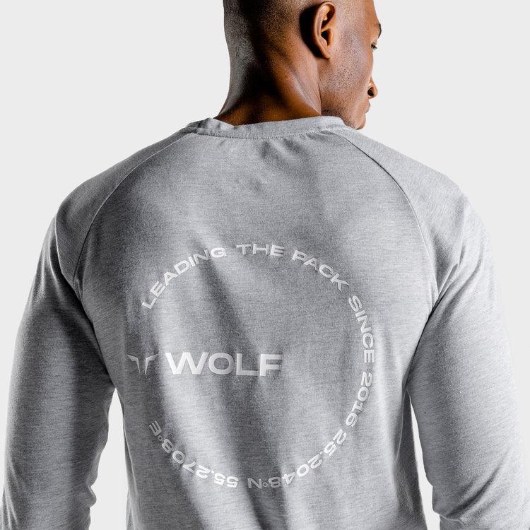 Langermabolur - langermabolir - karlar - herra - íþróttaföt - íþróttafatnaður - æfingaföt - æfingafatnaður - ræktarföt - SQUATWOLF - SQUAT - WOLF - íþróttavöruverslun - Ludus.is - vefverslun - Luxe - hvítur - Afþreyingarföt - Afþreyingarfatnaður