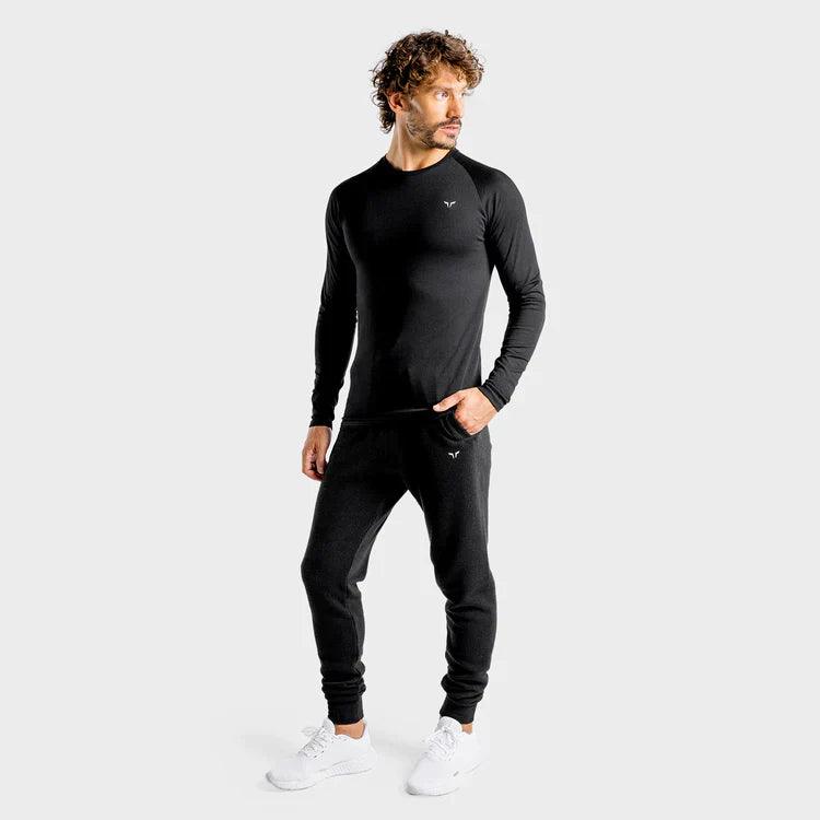 Langermabolur - langermabolir - karlar - herra - íþróttaföt - íþróttafatnaður - æfingaföt - æfingafatnaður - ræktarföt - SQUATWOLF - SQUAT - WOLF - íþróttavöruverslun - Ludus.is - vefverslun - Luxe - hvítur - Afþreyingarföt - Afþreyingarfatnaður