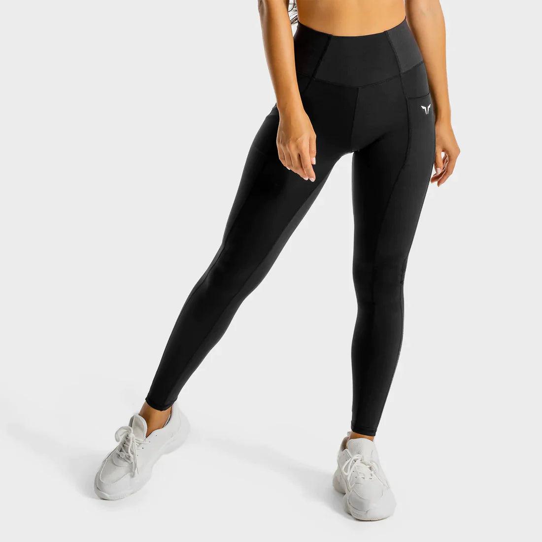 Leggings - íþróttaföt - konur - Æfingaföt - íþróttafatnaður - æfingafatnaður - Squatwolf - Core - uppháar - leggings - Core - Leggings - háar - í - mittið - íþróttavöruverslun - Ludus.is