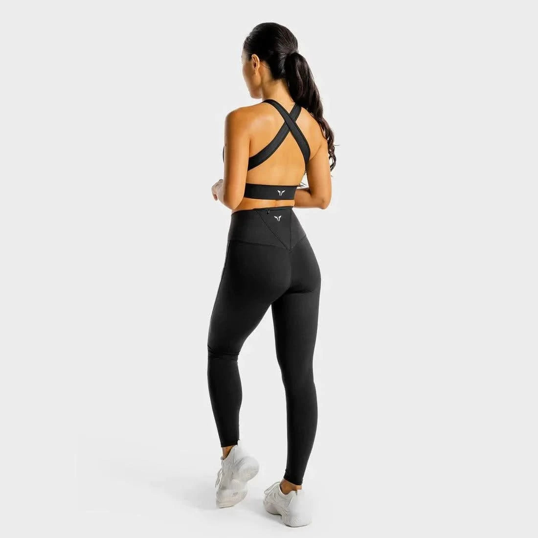 Leggings - íþróttaföt - konur - Æfingaföt - íþróttafatnaður - æfingafatnaður - Squatwolf - Core - uppháar - leggings - Core - Leggings - háar - í - mittið - íþróttavöruverslun - Ludus.is