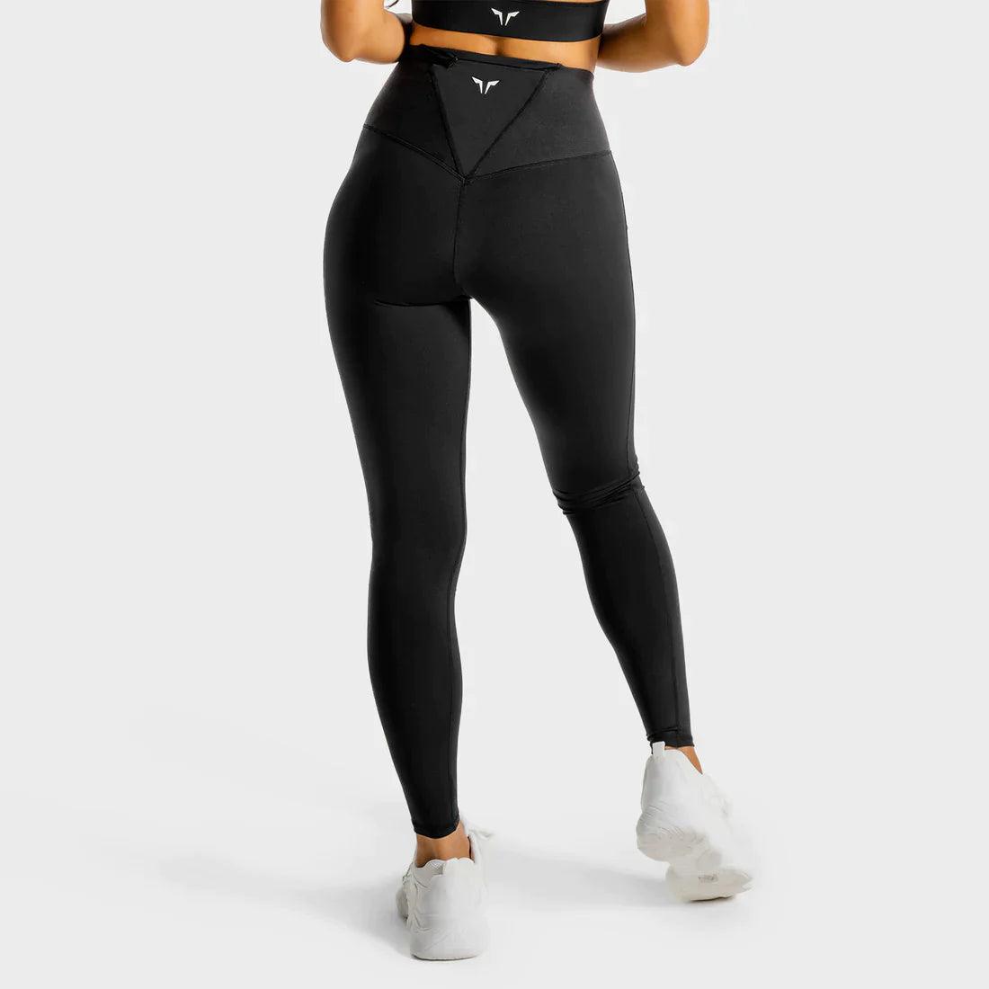 Leggings - íþróttaföt - konur - Æfingaföt - íþróttafatnaður - æfingafatnaður - Squatwolf - Core - uppháar - leggings - Core - Leggings - háar - í - mittið - íþróttavöruverslun - Ludus.is