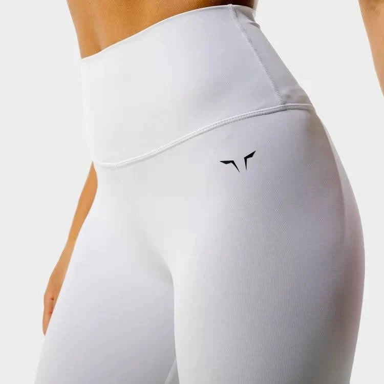 Leggings-konur-leggings-uppháar-í-mittið-íþróttaföt-íþróttafatnaður-æfingaföt-æfingafatnaður-ræktarföt-hvitar-Core-Agile-leggings