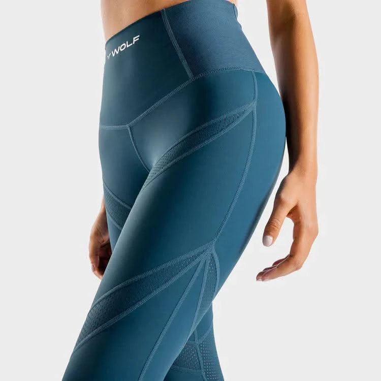 Leggings-konur-leggings-uppháar-í-mittið-íþróttaföt-íþróttafatnaður-æfingaföt-æfingafatnaður-ræktarföt- bleikar - leggings - SQUATWOLF - Ludus.is - íþróttavöruverslun