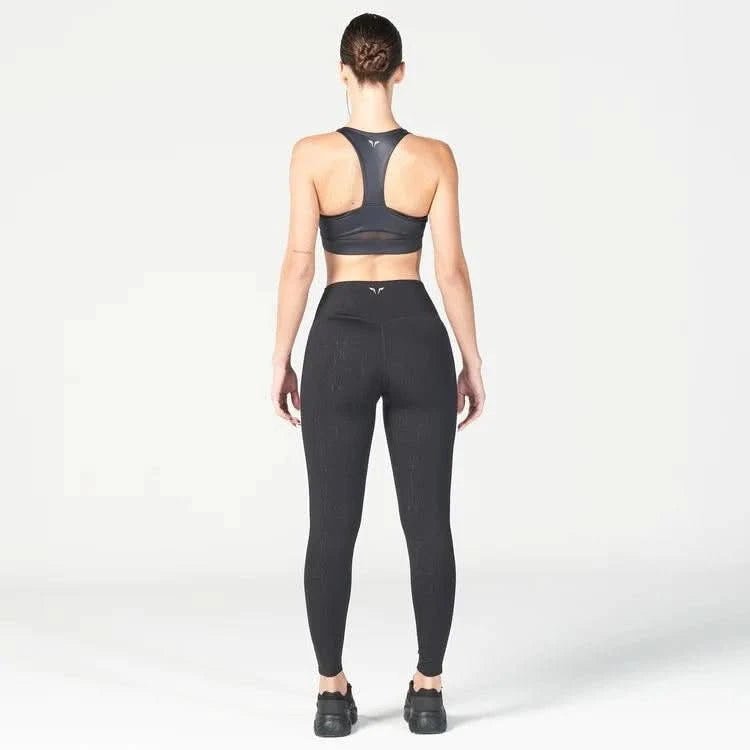 Leggings-konur-leggings-uppháar-í-mittið-íþróttaföt-íþróttafatnaður-æfingaföt-æfingafatnaður-ræktarföt-svartar-Core-Agile-Reimagnied - leggings