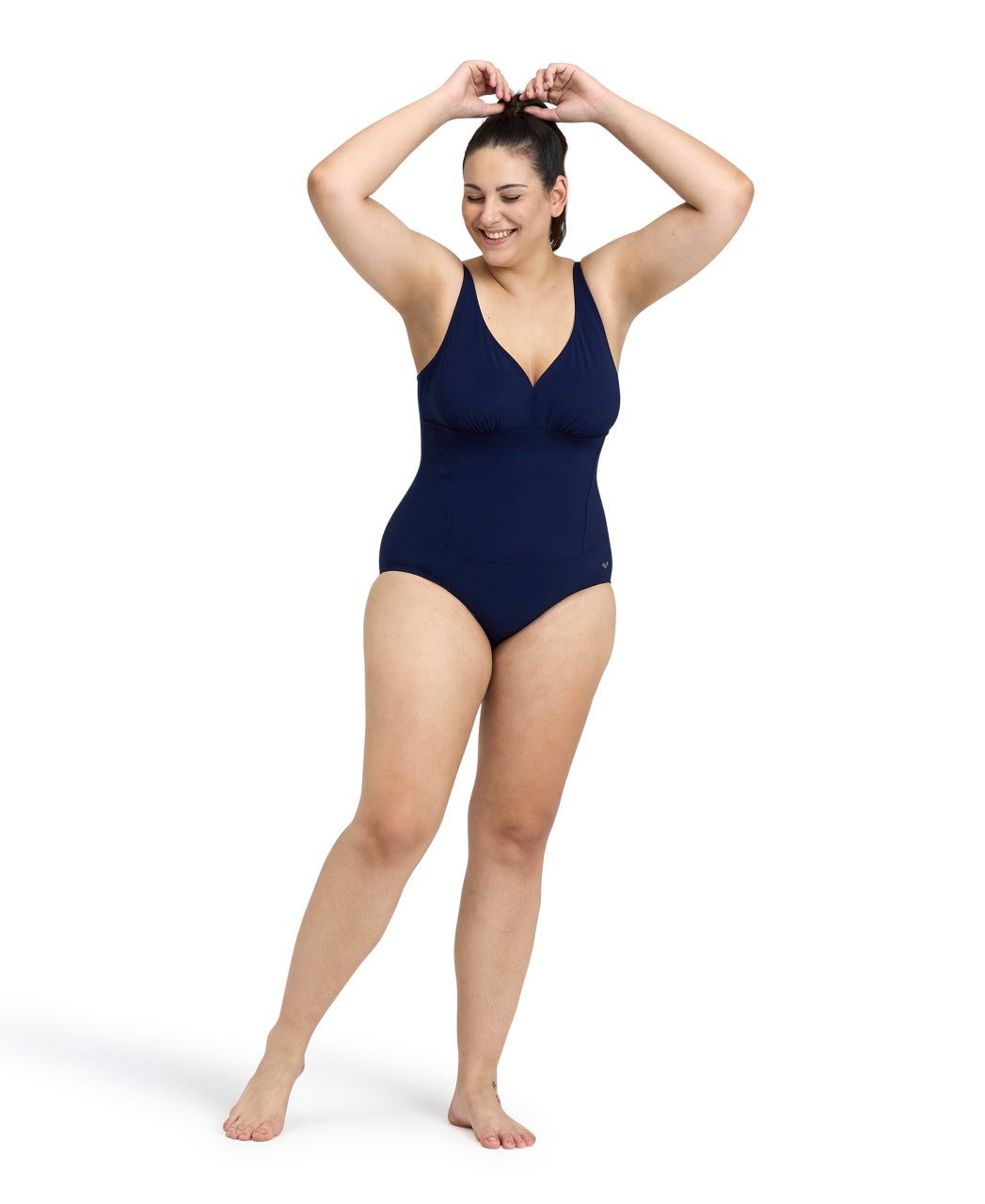 Plus-Size-Sundbolur-sundfatnaður -Arena-sundbolir - sundföt - sundffataverslun - svartur - Manuela - íþróttavöruverslun - Ludus.is - swimwear - Reykjavík - ísland - Iceland