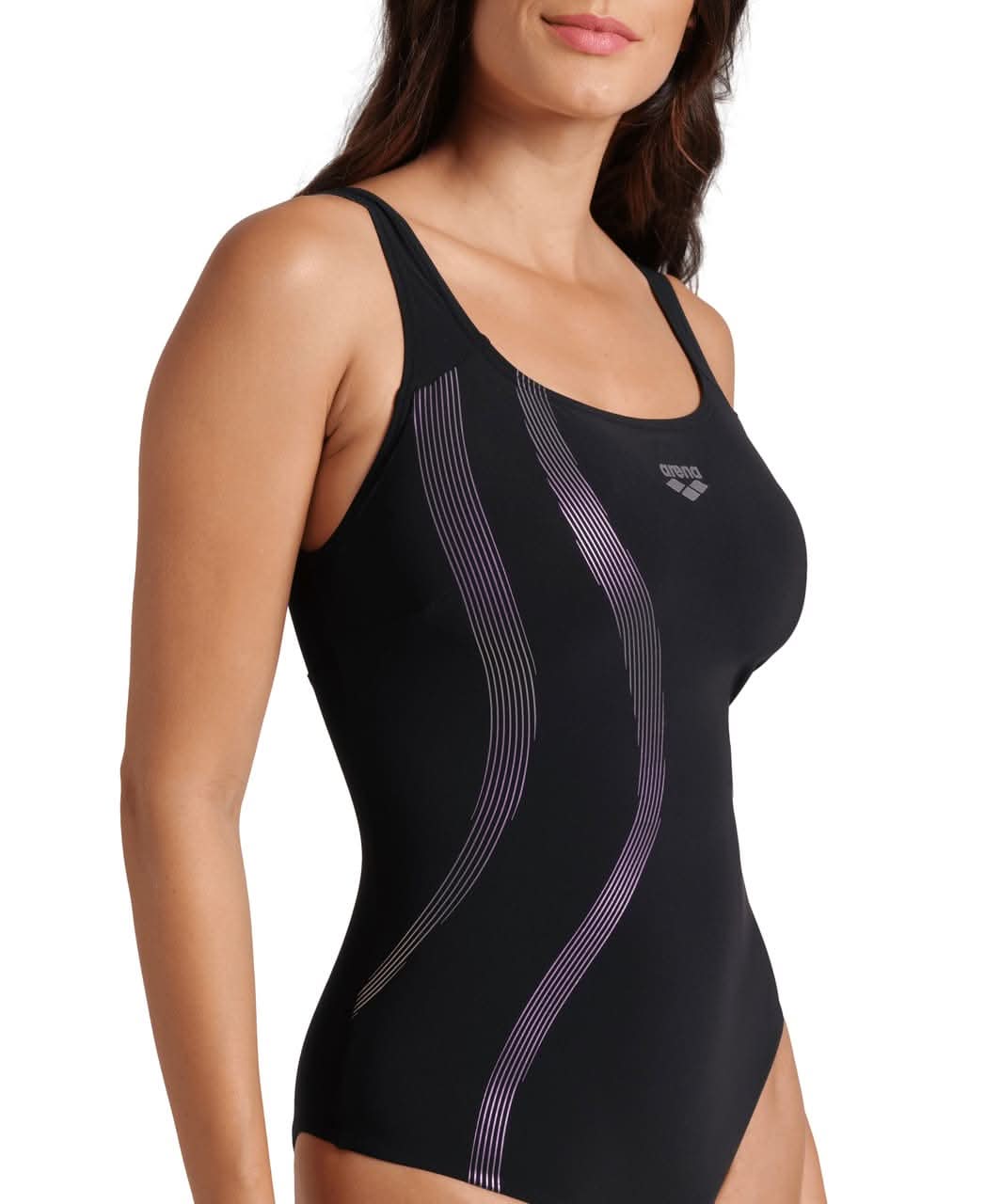 sundbolir-með-aðhaldi-sundbolur-Arena-sundföt-sundfatnaður-svartur-Ginevra-sundfataverslun-Svartur-íþróttavöruverslun-Ludus.is-swimwear -Reykjavík-ísland -Iceland