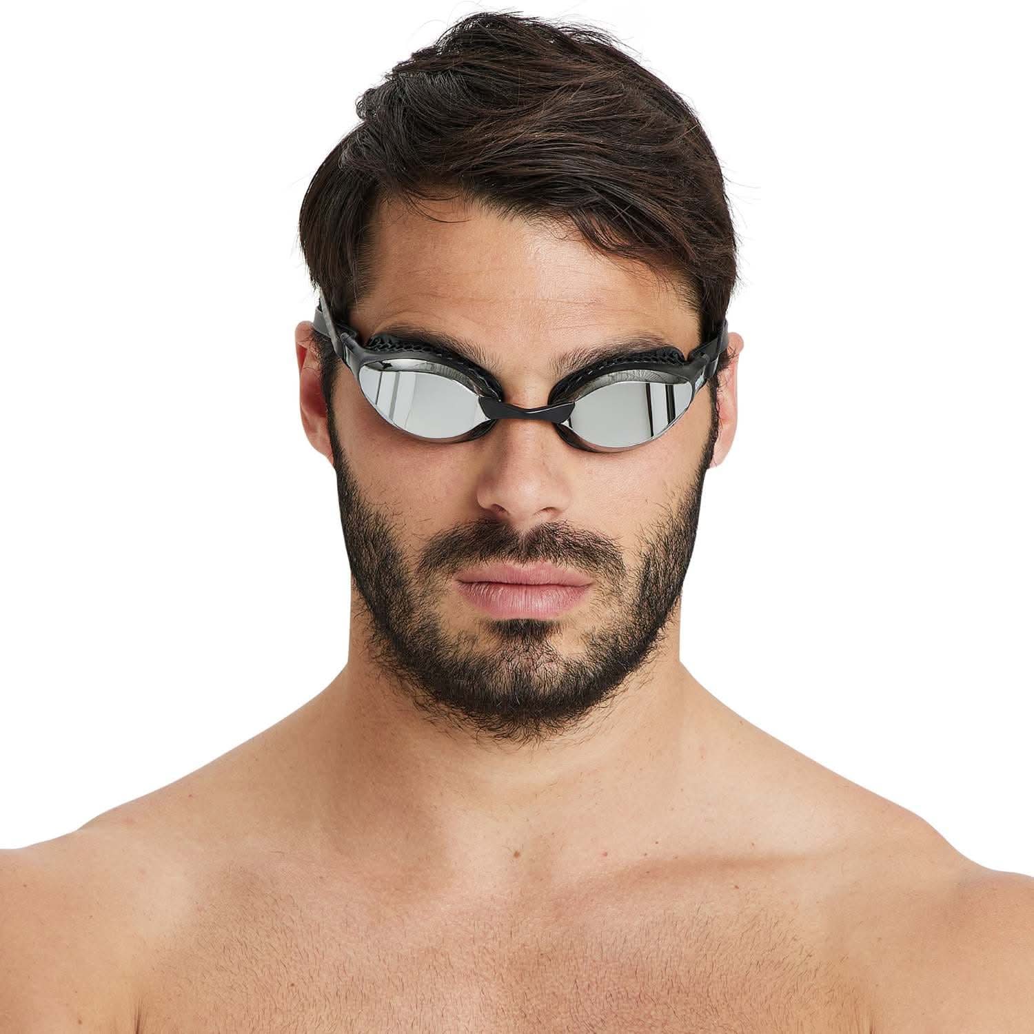 Sundgleraugu-Arena-sundvörur-unisex-konur-karlar-herrar-fullorðnir-svört- Ludus-Air-Speed-Mirror