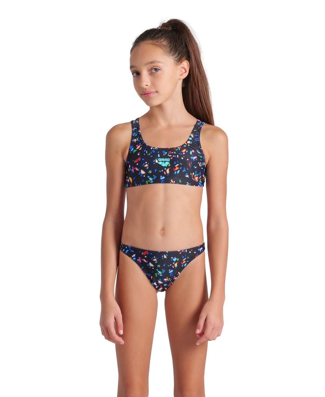 bikiní-börn-barna-stelpur-stúlkur-sundföt-sundfatnaður-Arena-svart-sundfataverslun-Confetti-íþróttavöruverslun-Ludus.is-swimwear-Reykjavík-ísland-Iceland