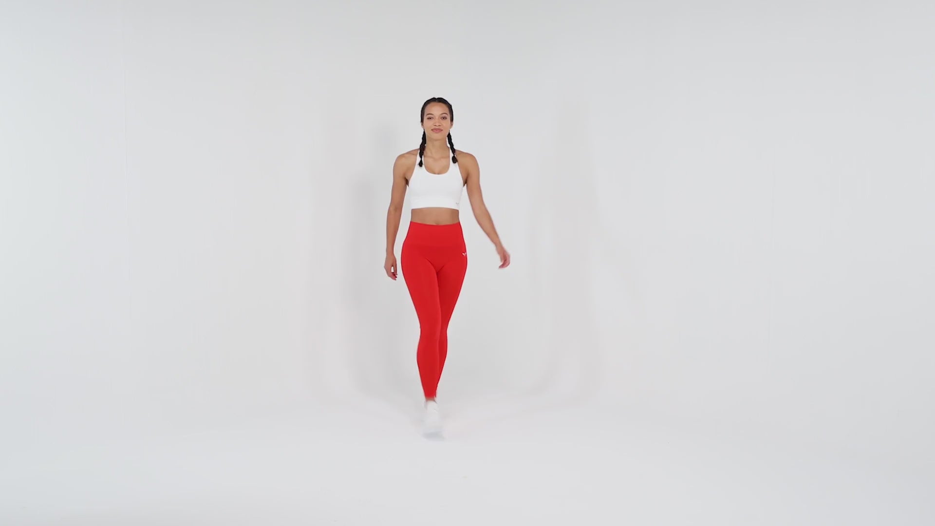 Leggings - konur - leggings - uppháar - í - mittið - íþróttaföt - íþróttafatnaður - æfingaföt - æfingafatnaður - ræktarföt - appelsínugular - saumlausar-leggings - SQUATWOLF - world - class-Ludus.is