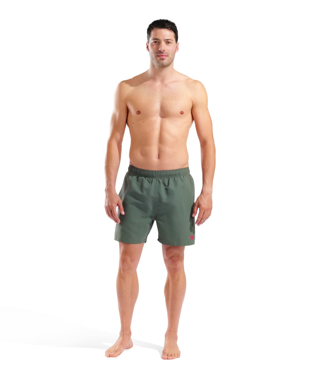 Men’s Swim Trunks Arena Beachwear Fundamentals R Boxer - Sage-Red