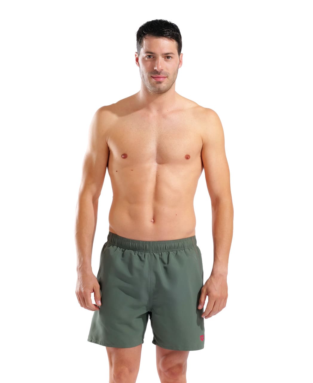 Men’s Swim Trunks Arena Fundamentals R Boxer - Sage-Red