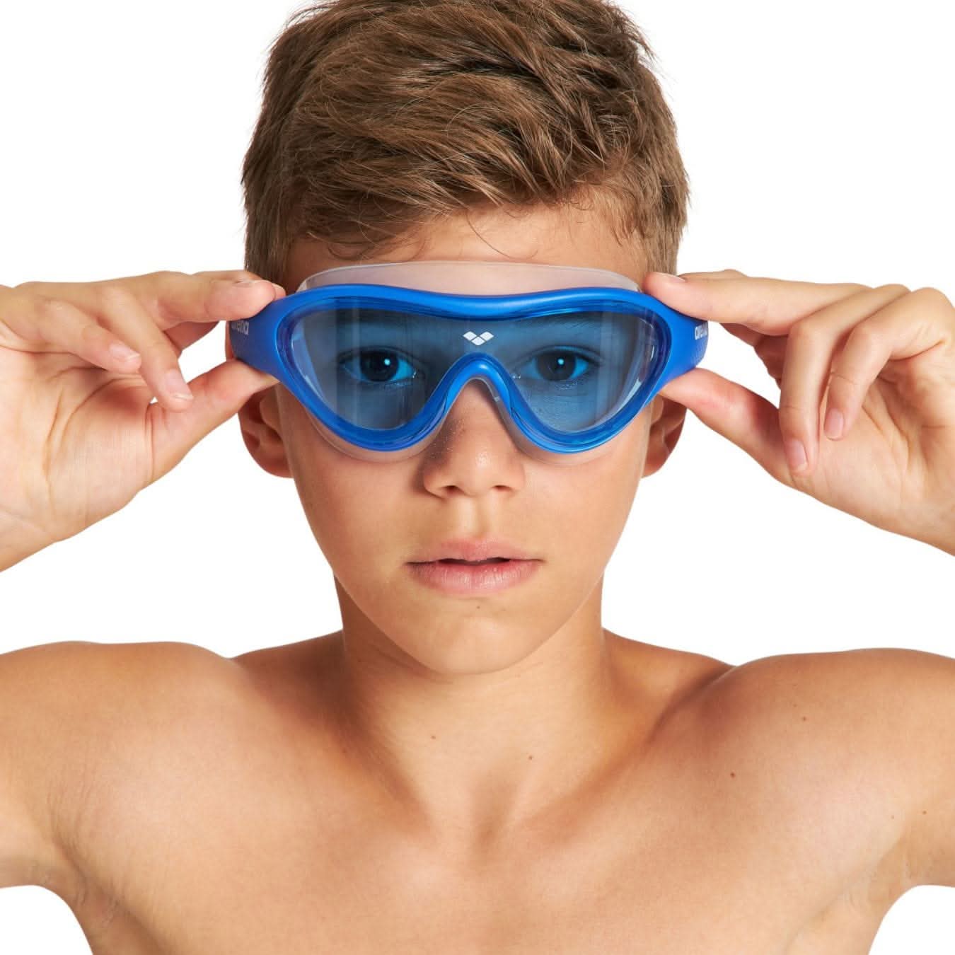 Sundgrímur-Sundgríma-börn-sundgleraugu-barna-Arena-sundvörur-Krakkasundgleraugu-bleik-krakkar-stelpur-krakkar-strákar-The-One-Mask-Swimming-gear-equipment