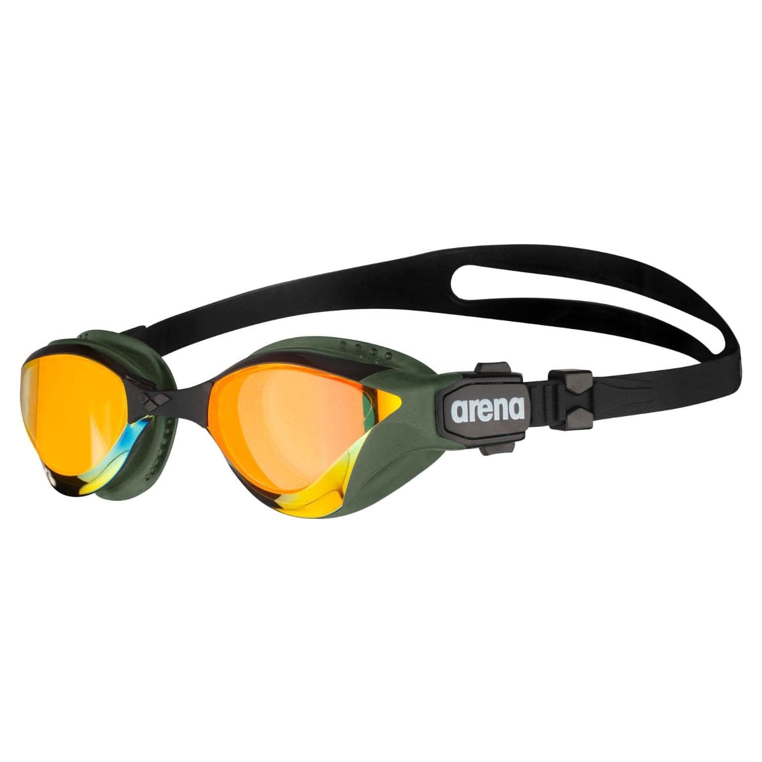 Þríþrautargleraugu-Sundgleraugu-Arena-unisex-konur-karlar-fullorðnir-svört-Cobra-Thriathlon-Swipe-Mirror-Ludus.is