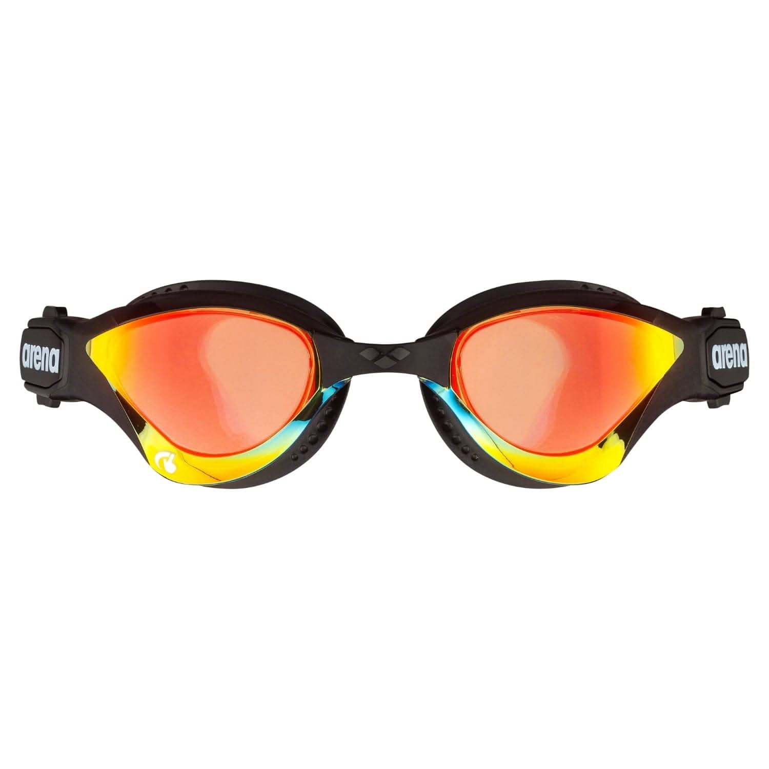 Þríþrautargleraugu-Sundgleraugu-Arena-unisex-konur-karlar-fullorðnir-svört-Cobra-Thriathlon-Swipe-Mirror