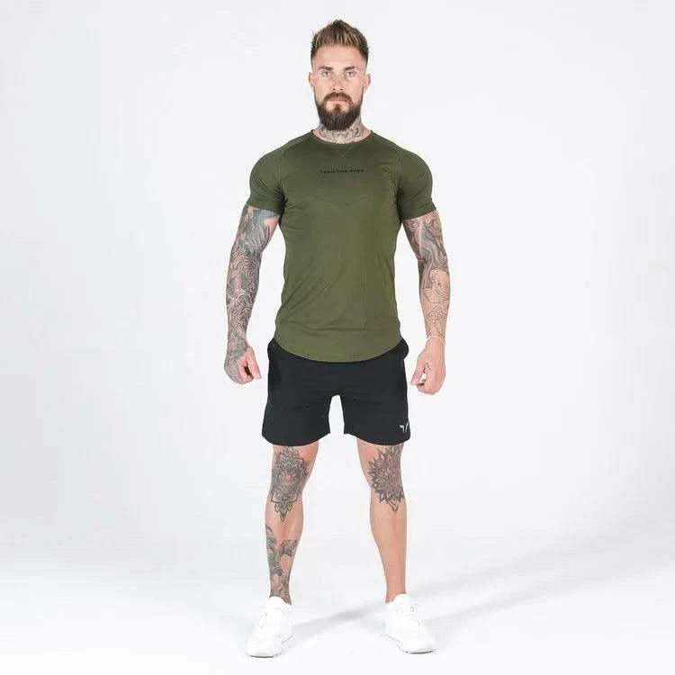 Bolir - bolur - stuttermabolir - íþróttabolir - æfingabolir - íþróttaföt - íþróttafatnaður - karlar - herra - æfigaföt - æfingafatnaður - SQUATWOLF - Ludus.is - ræktarföt