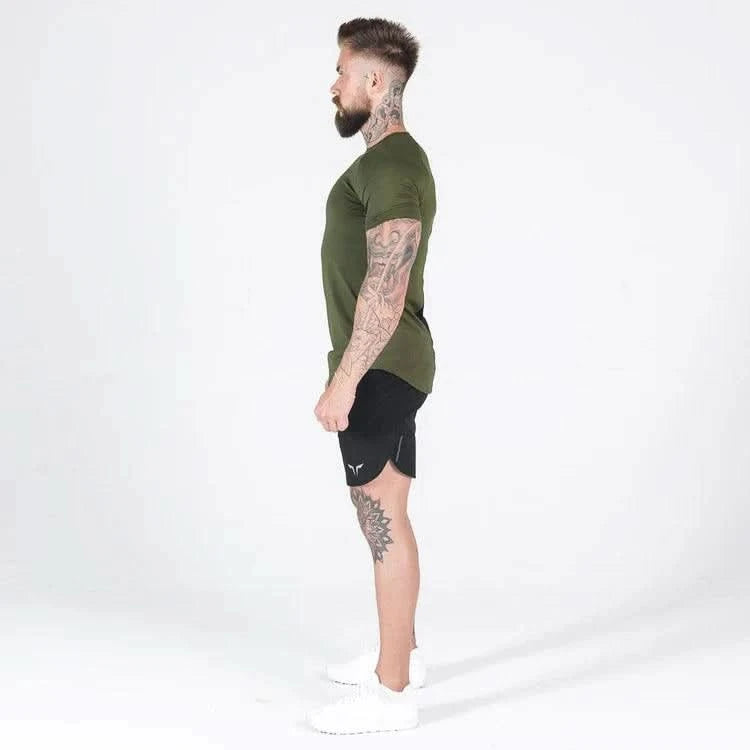 Bolir - bolur - stuttermabolir - íþróttabolir - æfingabolir - íþróttaföt - íþróttafatnaður - karlar - herra - æfigaföt - æfingafatnaður - SQUATWOLF - Ludus.is - ræktarföt