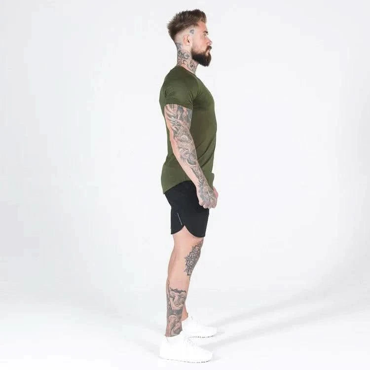 Bolir - bolur - stuttermabolir - íþróttabolir - æfingabolir - íþróttaföt - íþróttafatnaður - karlar - herra - æfigaföt - æfingafatnaður - SQUATWOLF - Ludus.is - ræktarföt