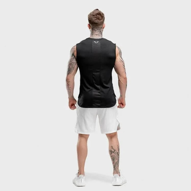 Hlýrabolur - hlýrabolir - bolir - bolur - íþróttabolir - æfingabolir - karlar -Íþróttaföt - íþróttafatnaður - herra - æfingaföt - æfingafatnaður - ræktarföt - Squat Wolf - SQUATWOLF - Ludus.is- íþróttavöruverslun - lyftingar - svartur