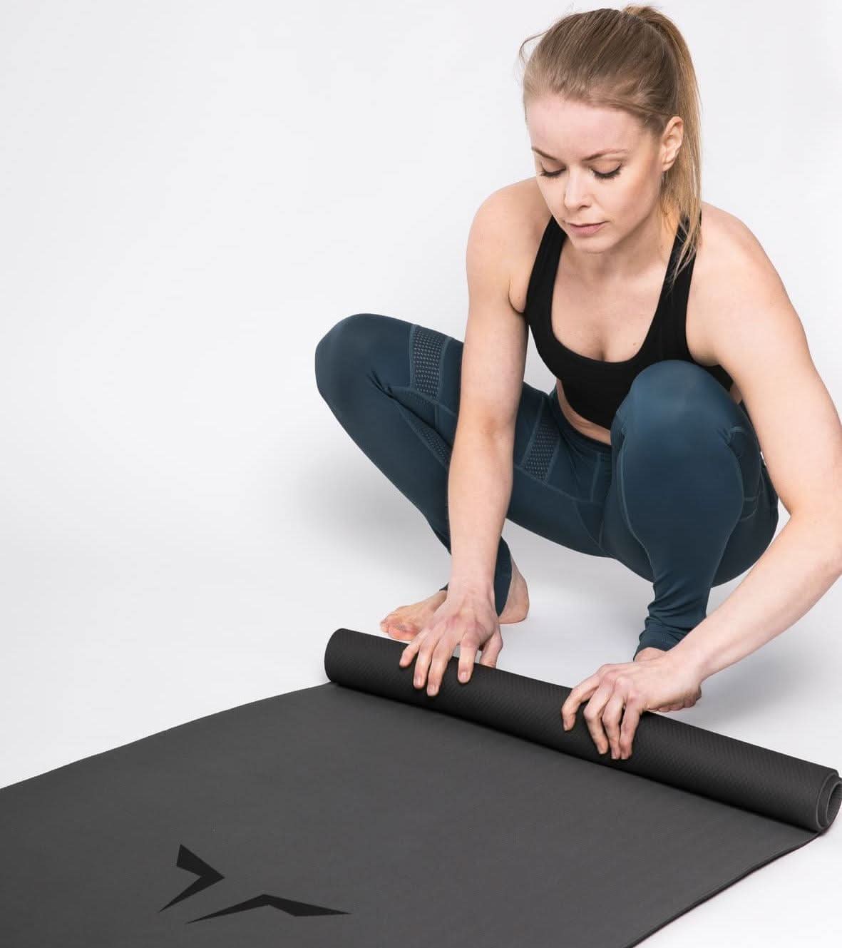 Jóga - jógadýna - jógadýnur - yoga - íþróttavörur - íþróttavöruverslun - SQUATWOLF - Ludus.is - Squat - Wolf #litur-color_onyx