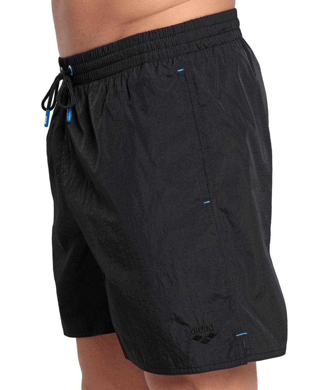 Sundbuxur Herra Arena Beach Boxer Solid - Svartar
