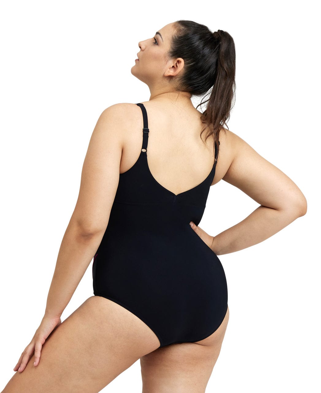 Sundbolir-stórar-stærðir-yfirstærð-plus-size-Arena-sundbolur-sundföt - sundfatnaður - sundfataverslun - svartur -Jewel- íþróttavöruverslun - Ludus.is - swimwear - Reykjavík - ísland - Iceland