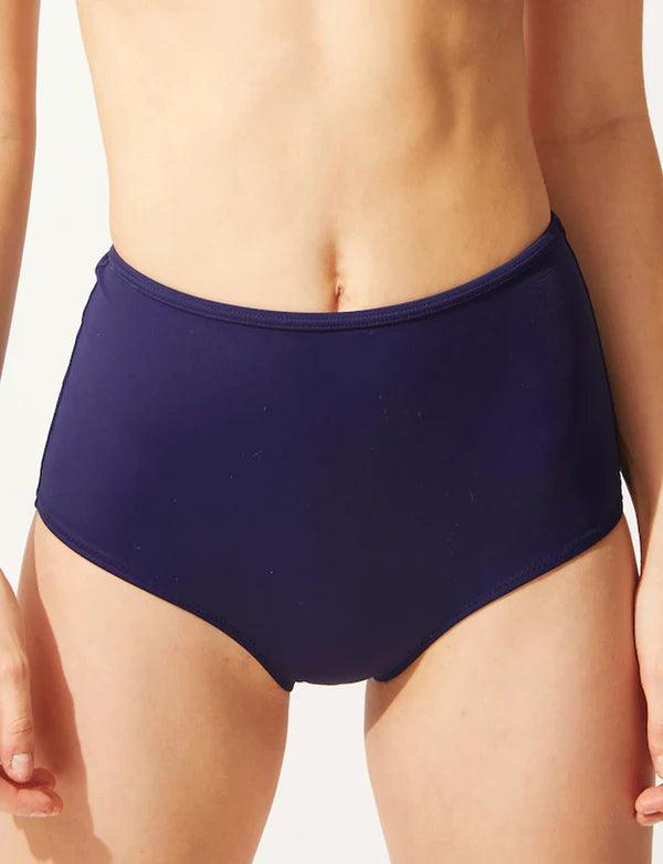 Bikiní - buxur - Ísland - Sundföt - sundfatnaður - Solid - and - Striped - swimwear - Reykjavik - Iceland - Ludus.is - vefversun#litur-color_navy