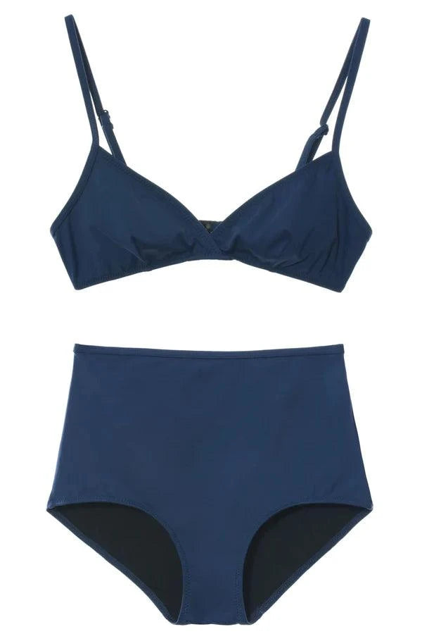 Bikiní - buxur - Ísland - Sundföt - sundfatnaður - Solid - and - Striped - swimwear - Reykjavik - Iceland - Ludus.is - vefversun#litur-color_navy