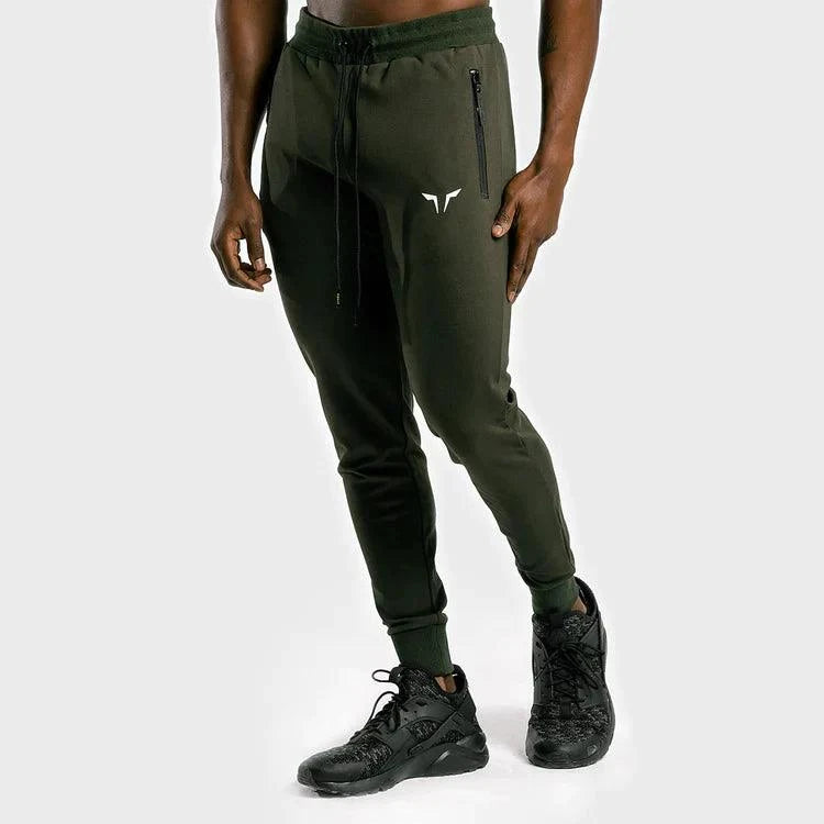 Joggingbuxur - herra - karlar - íþróttaföt - íþróttafatnaður - æfingaföt - æfingafatnaður - ræktarföt - ræktarfatnaður - world - class - SQUATWOLF - íþróttavöruverslun - Ludus.is - grænar - olive