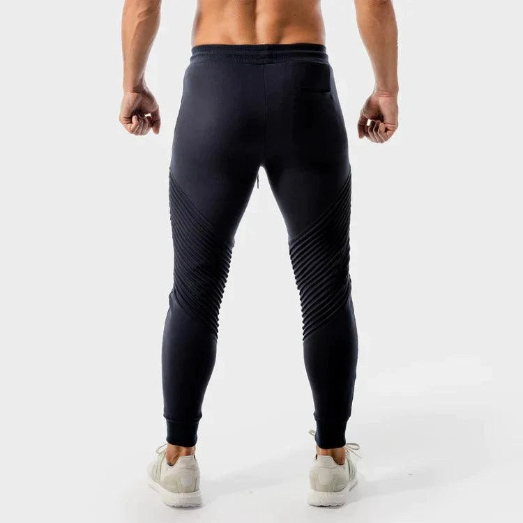 Joggingbuxur - íþróttaföt - herra - karlar - íþróttafatnaður - æfingaföt - æfingafatnaður - ræktarföt - ræktarfatnaður - world - class - bláar - SQUATWOLF - Ludus.is