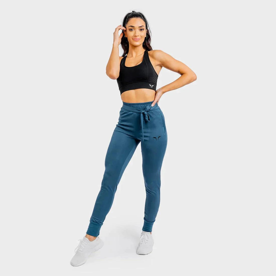Joggingbuxur - konur - bláar - íþróttaföt - íþróttafatnaður - æfingaföt - æfingafatnaður - world class - ræktarföt - She-Wolf - Do-Knot - SQUATWOLF - Ludus