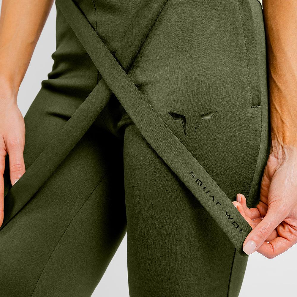 Joggingbuxur - konur - íþróttaföt - konur - íþróttafatnaður - æfingaföt - æfingafatnaður - world class - ræktarföt - She-Wolf - Do-Knot - grænar - SQUATWOLF - Ludus