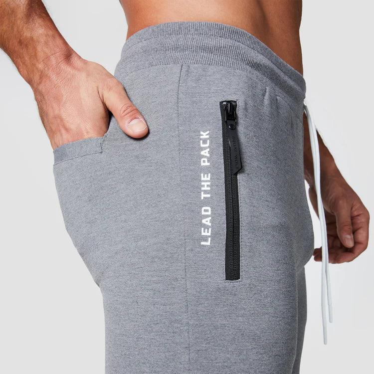Joggingbuxur - karlar - herra - íþróttaföt - íþróttafatnaður - æfingaföt - æfingafatnaður - ræktarföt - ræktarfatnaður - world - class - SQUATWOLF - íþróttavöruverslun - Ludus.is - gráar - grey