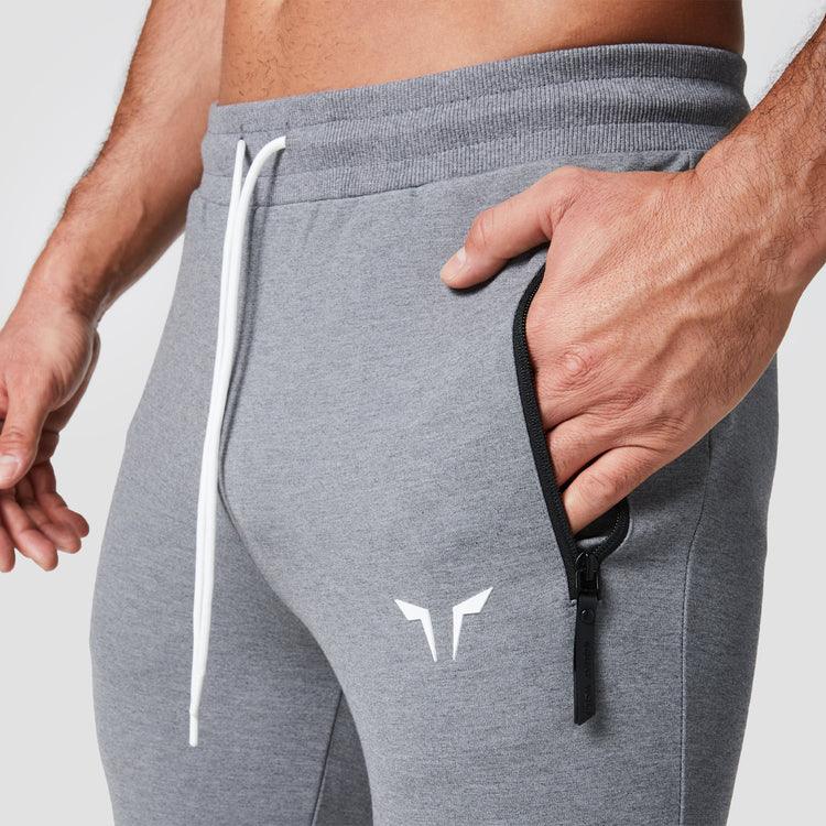 Joggingbuxur - karlar - herra - íþróttaföt - íþróttafatnaður - æfingaföt - æfingafatnaður - ræktarföt - ræktarfatnaður - world - class - SQUATWOLF - íþróttavöruverslun - Ludus.is - gráar - grey