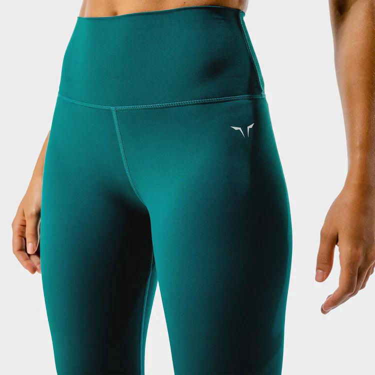 Leggings-konur-leggings-uppháar-í-mittið-íþróttaföt-íþróttafatnaður-æfingaföt-æfingafatnaður-ræktarföt-blágrænar-Core-Agile-leggings#litur-color_teal