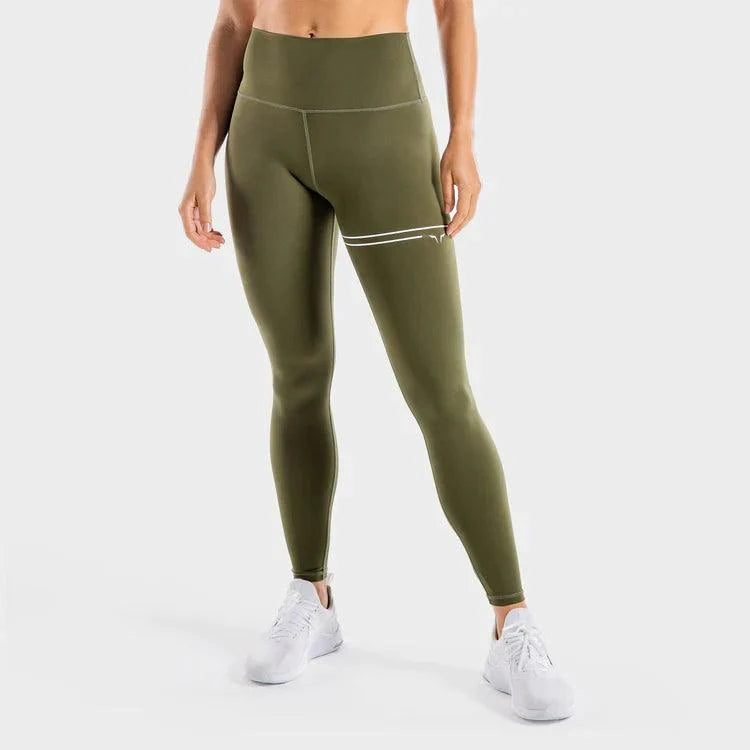 Leggings-konur-leggings-uppháar-í-mittið-íþróttaföt-íþróttafatnaður-æfingaföt-æfingafatnaður-ræktarföt-svartar-Flux-leggings-grænar-world-class-íþróttavöruverslun-Ludus.is