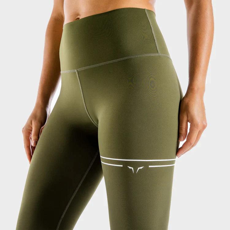 Leggings-konur-leggings-uppháar-í-mittið-íþróttaföt-íþróttafatnaður-æfingaföt-æfingafatnaður-ræktarföt-svartar-Flux-leggings-grænar-world-class-íþróttavöruverslun-Ludus.is