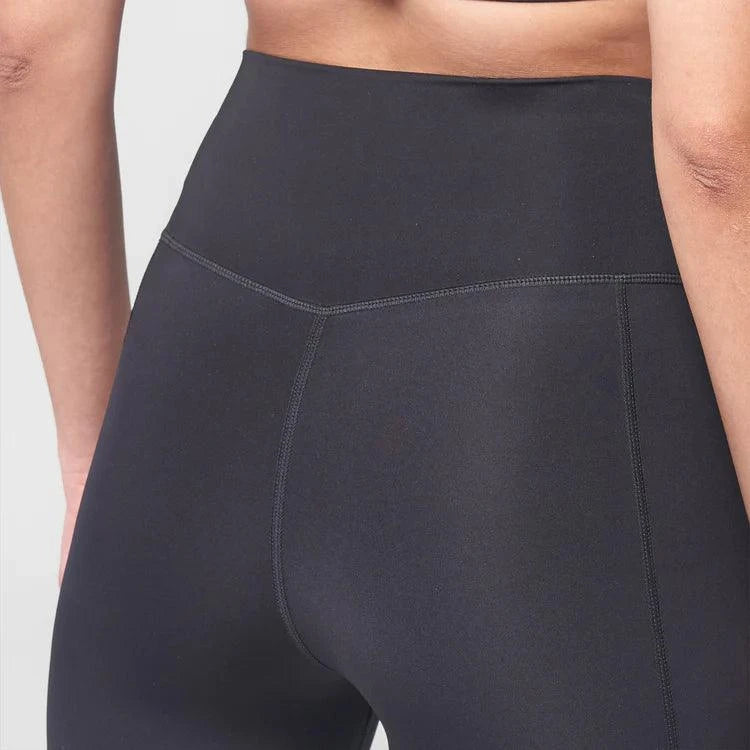 Leggings-konur-kvenna-dömur-íþróttaföt-íþróttafatnaður-æfingaföt-æfingafatnaður-ræktarföt-svartar-Essential - uppháar - leggings - háar - í - mittið