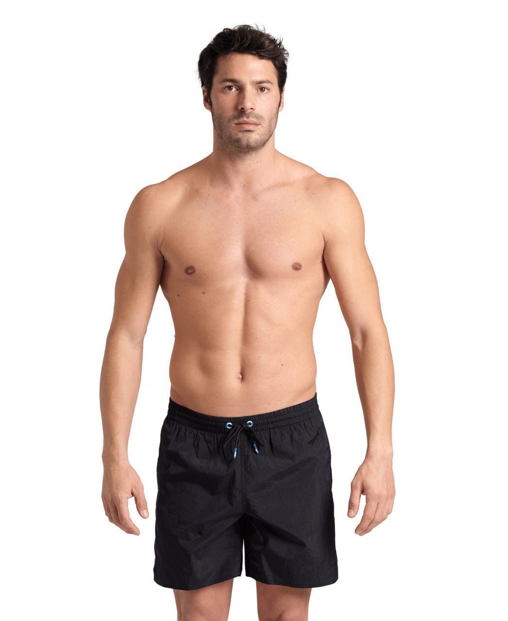 Sundbuxur Herra Arena Beach Boxer Solid - Svartar