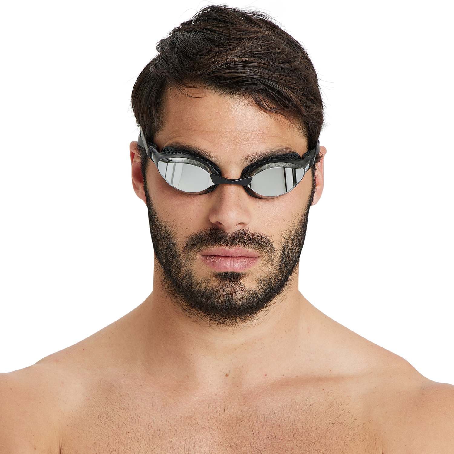 Sundgleraugu-Arena-sundvörur-unisex-konur-karlar-herrar-fullorðnir-svört- Ludus-Air-Speed-Mirror