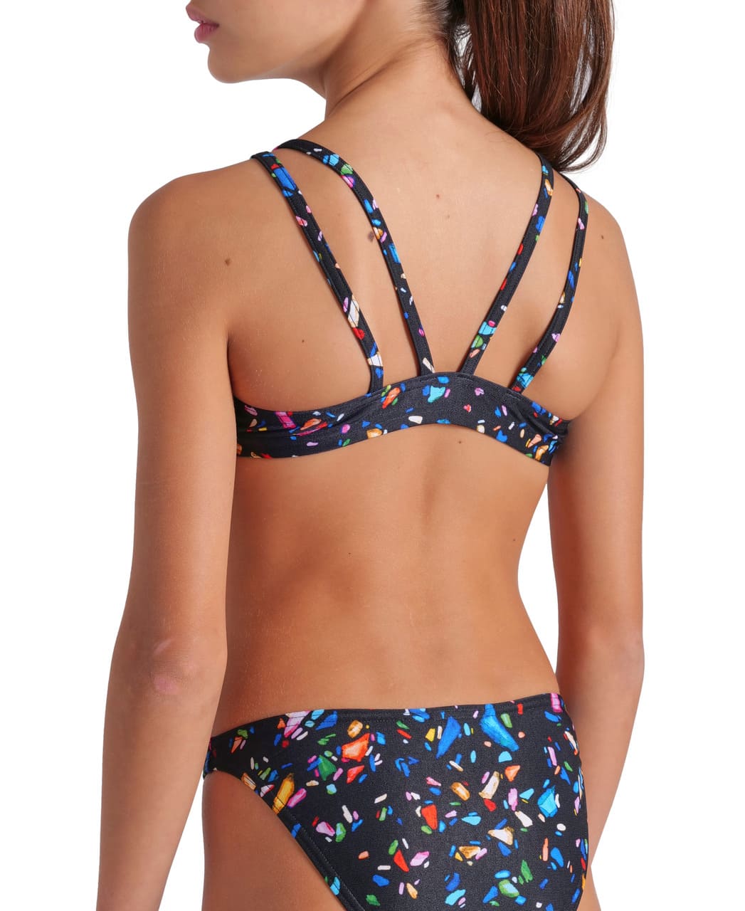 bikiní-stúlkur-stelpur-börn-barna-sundföt-sundfatnaður-Arena-svart-sundfataverslun-Confetti-íþróttavöruverslun-Ludus.is-swimwear-Reykjavík-ísland-Iceland